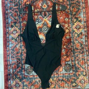 SKIMS Naked Plunge Bodysuit in Onyx - XL